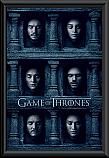 Game of Thrones Hall of Faces Poster Framed