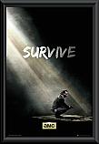 The Walking Dead Survive Poster Framed