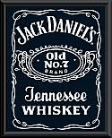 Jack Daniels label Framed Poster