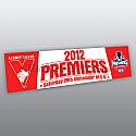2012 Sydney Swans Premiership Bumper Sticker