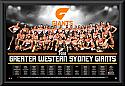 Greater Western Sydney Giants 2016 Team Poster Framed 