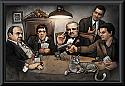 Gangsters Playing Poker Framed Poster