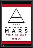 30 Seconds to Mars This Means War Poster Framed