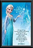 Frozen Let it Go Chorus Framed Poster