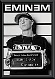 Eminem Mugshot Poster Framed