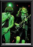 ACDC Angus Young & Brian Johnson Poster Framed 