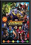 Avengers Infinity War Characters Poster Framed