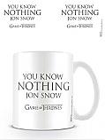 Game of Thrones You Know Nothing Jon Snow Mug