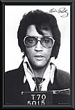 Elvis Mug Shot Framed Poster