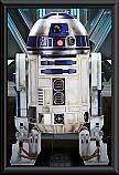 Star Wars The Force Awakens R2-D2 Poster Framed