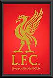 Liverpool FC Golden Bird Poster Framed