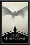 Game of Thrones a Lion and a Dragon Poster Framed