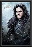 Game of Thrones Jon Snow Poster Framed