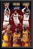 Cleveland Cavaliers players framed poster