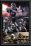 Star Wars The Force Awakens Stormtrooper Panels Poster Framed