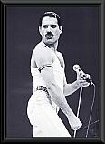 Freddie Mercury Live Aid Framed Poster