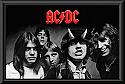 AC/DC Highway to Hell Black and White Poster Framed