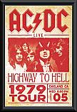ACDC 1979 Concert Poster Framed