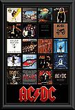 ACDC Discography Poster Framed
