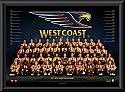 West Coast Eagles 2017 Team Poster Framed 