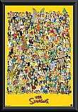 The Simpsons Cast framed poster