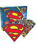 DC Comics - Superman Collage and Logo Double-sided 600pc Jigsaw Puzzle