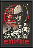 Star Wars Rebels Empire Poster Framed