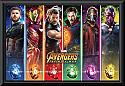 Avengers Infinity War Stripes Poster Framed
