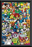 DC Comics - Retro Cast Framed Poster