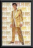 Elvis Gold suit Poster Framed 